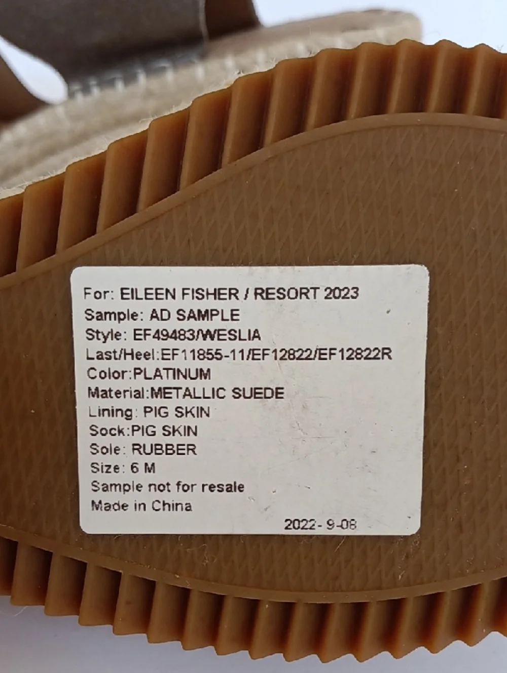 Eileen Fisher espadrille style